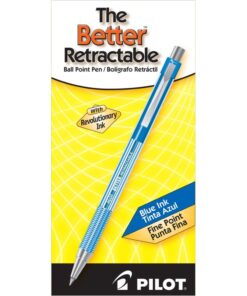 Pilot The Better Ball Point Pen Refillable & Retractable Ballpoint Pens, Fine Point, Blue Ink, 12-Pack (30001) 12 Count (Pack of 1) 11 71picgO0LHL