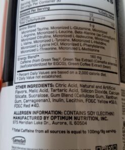 Optimum Nutrition Amino Energy - Pre Workout with Green Tea, BCAA, Amino Acids, Keto Friendly, Green Coffee Extract, Energy Powder - Orange Cooler, 30 Servings (Packaging May Vary) 30 Servings (Pack of 1) 35 71piuV3MmL