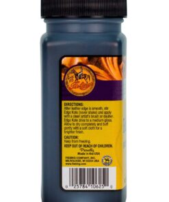 Fiebing's Edge Kote (4oz) - Black - Flexible, Water Resistant Surface Coating for Smoother Leather Edges, Medium Gloss - for Color Coating and Protecting Edges of Leather Shoes, Crafts and Furniture 32 71piyJtZFBL
