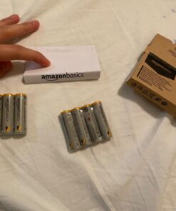 Amazon Basics 8-Pack AA Alkaline High-Performance Batteries, 1.5 Volt, 10-Year Shelf Life 8 Count (Pack of 1) 33 71pkBdTcSvL