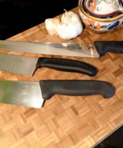 End Grain Wood Bamboo Cutting Board for Kitchen, Commercial Use - Extra Large, Thick Butcher Block with Juice Groove, Handles, and Non-Slip Feet for Chopping Veggies, Carving Meat, Bread and Cheese 23 71pkVueyL