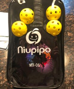 niupipo Pickleball Paddles, USAPA Approved Pro Graphite Pickleball Paddle/Paddles Set, Polypropylene Honeycomb Core, Cushion 4.72In Grip, Portable Bag/Paddle Cover, Lightweight Pickleball Racket Black 31 71pkjgAzSTL