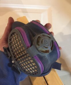 GVS Elipse P100 Dust Half Mask Respirator with replaceable and reusable filters included, Blue 33 71pl0VXmuL