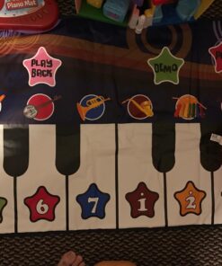 Piano Mat for Kids, 10 Selectable Sounds + Play -Record -Playback -Demo-mode, Heavy Duty Material Piano Mat 21 71plf3ndEmL 1