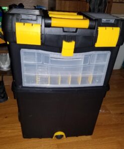 Rolling Tool Box with Wheels, Foldable Comfort Handle, and Removable Top – Toolbox Organizers and Storage by Stalwart 66 71pmTsZgAIL