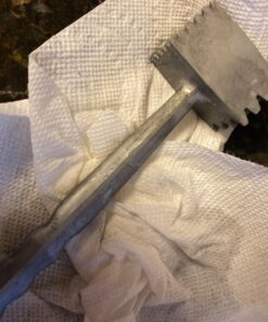 HIC Kitchen Meat Tenderizer Ice Cracker Marinating Prep Tool, Double-Sided, Heavyweight Aluminum, 8.5-Inches, Ideal for Tougher Cuts, Nonporous, Hand Wash Aluminum Tenderzier 18 71pmae4N27L