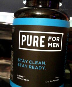 Pure for Men Original Vegan Cleanliness Stay Ready Fiber Supplement | Helps Promote Digestive Regularity | Psyllium Husk, Aloe Vera, Chia Seeds, Flaxseeds | Proprietary Formula | 120 Vegan Capsules 120 Count (Pack of 1) 36 71pmz6nYcUL