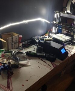 LEDJump Super Bright Dimmable Plug-In Daylight White Color 300 Lights LED Tape Flexible Rope Strip 12 Volts 3M Adhesive Tape Lighting System Certified (Strip Light Only, No Power) Strip Only 47 71poKRMVUL