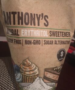 Anthony's Erythritol Granules, 2.5 lb, Non GMO, Sweetener, Keto & Paleo Friendly Regular 2.5 Pound (Pack of 1) 33 71ppA7emL6L 5