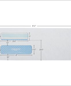 Quality Park #10 Double-Window Self-Seal Security Envelopes, For Business Statements, Invoices, 4-1/8" x 9-1/2", White, 24-lb, 500 Per Box (QUA24559) (24559) 9 71ppAGozmaL