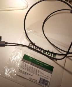 Plugable USB C to DisplayPort Cable 6 feet (1.8m), Up to 4K at 60Hz, USB C DisplayPort Cable - Compatible with Thunderbolt and USB-C - Driverless 36 71ppoznNwwL