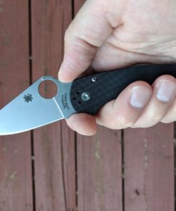Spyderco Para 3 Signature Folding Utility Pocket Knife with 2.95" Stainless Steel Blade and G-10 Handle - Everyday Carry - PlainEdge - C223GP 38 71pps3s2txL