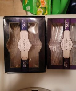 Crystalware Heavy Weight Plastic Knives 100/box, Clear 100 Pack 22 71pqCbymriL