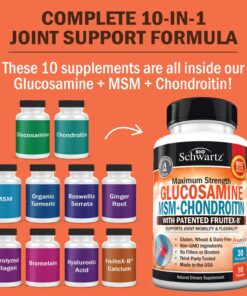 Glucosamine Chondroitin MSM 2110mg - Joint Support Supplement with Turmeric Curcumin for Hands Back Knee & Joint Health for Men & Women - Gluten-Free Non-GMO Supplement - Made in USA - 90 Capsules 90 Count (Pack of 1) 29 71pqZZ54B2L 3
