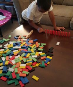 Click N' Play 300-Piece Wooden Dominoes Set for Adults&Kids | Bulk Dominos Set, Toy Train Domino, Tile&Board Games, Domino Set Game | Domino Racks, Sets, Building, Rally | Family Game, Party Favor Box 36 71prSlrXsNL