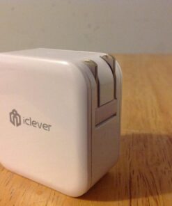 iClever BoostCube 2nd Generation 24W Dual USB Wall Charger with SmartID Technology, Foldable Plug, Travel Power Adapter for iPhone Xs/XS Max/XR/X/8 Plus/8/7 Plus/7/6S/6 Plus, iPad Pro Air/Mini and Other Tablet 1 Pack 53 71prpK7KMHL