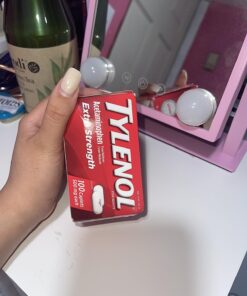 Tylenol Extra Strength Caplets with 500 mg Acetaminophen Pain Reliever Fever Reducer ct, no Flavour, 100 Count 100 Count (Pack of 1) 55 71psfMfWKCL