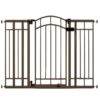 Summer Infant Multi-Use Decorative Extra Tall Safety Pet and Baby Gate, 28.5'-48' Wide, 36' Tall,Pressure or Hardware Mounted,Install on Wall or Banister in Doorway or Stairway,Auto Close Door-Bronze 36" Tall, 28.5 - 48.0" Wide Bronze 58 71pskzeCXXS
