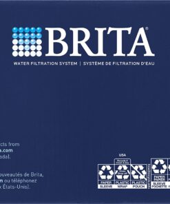 Brita Water Filter Pitcher for Tap and Drinking Water with 1 Standard Filter, Lasts 2 Months, 6-Cup Capacity, Christmas Gift for Men and Women, BPA Free, Red 43 71puMosALJL