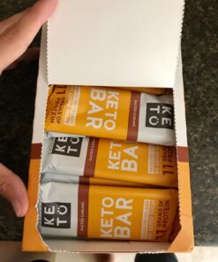Perfect Keto Bars - The Cleanest Keto Snacks with Collagen and MCT. No Added Sugar, Keto Diet Friendly - 3g Net Carbs, 18g Fat,11g protein - Keto Diet Food Dessert (Salted Caramel, 12 Bars) Salted Caramel 12 Count (Pack of 1) 41 71puNt0mWaL