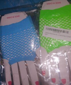 Fingerless Fishnet Neon Gloves for Parties, Costumes (12pk) 49 71puhK1 IbL