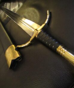 Medieval Warrior The Mercenary Sword Full Tang Tempered Hand Forged Blade with Leather Scabbard 44 71pv58P zXL