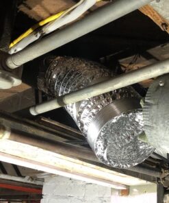 VIVOSUN 2-Pack 6 Inch 8 Feet Non-Insulated Flex Air Aluminum Ducting Dryer Vent Hose for HVAC Ventilation, 4 Clamps Included 6" x 8FT 34 71pvAKYvQFL