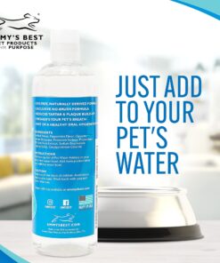EBPP Advanced Pet Dental Care Water Additive - Premium Cat & Dog Dental Care and Dog Breath Freshener - No Brush Formula Tartar & Plaque Remover for Dogs Teeth 24 71pvXd5P4jL