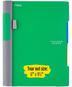 Five Star Advance Spiral Notebook, 2 Subject, College Ruled Paper, 100 Sheets, 9-1/2" x 6", Blue (73162) 14 71pwrNUxFL