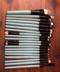KOLIGHT® 20 Pcs Pro Makeup Set Powder Foundation Eyeshadow Eyeliner Lip Cosmetic Brushes (Black+Green) Black+Green 31 71pwvjDKScL