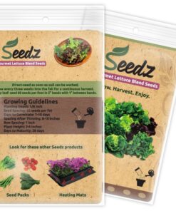 Organic Lettuce Seeds, APPR. 1,100, Lettuce Blend, Heirloom Vegetable Seeds, Certified Organic, Non GMO, Non Hybrid, USA 21 71pxFIcHN1L