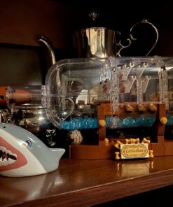 LEGO Ideas Ship in a Bottle 92177 Expert Building Kit, Snap Together Model Ship, Collectible Display Set and Toy for Adults (962 Pieces),Multicolor 41 71pxm nCc5L