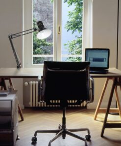 Globe Electric 56963 32" Multi-Joint Desk Lamp with Metal Clamp, Black, LED Bulb Included, On/Off Rotary Switch on Shade, Partially Adjustable Swing Arm, Home Essentials, Reading Light, Office Décor 31.5 inches 21 71q PnU8bGL