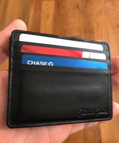 Jaimie Jacobs Flap Boy Slim Magic Wallet Genuine Leather RFID Blocking Black with Black Elastic 29 71q lBDpiL