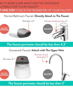 Prince Lionheart Fun and Safe Hand-Washing Solution | Faucet Extender for Babies and Toddlers | Fits Standard and Gooseneck Faucets | Galactic Grey 1 Pack 29 71q02UPceqL