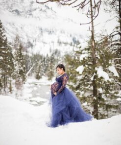 Craft And Party, Navy Blue Fabric Tulle Roll 54 Inch by 40 Yards (120 ft) Fabric Tulle Bolt for DIY Tutu Skirt, Wedding and Decoration (Navy Blue) 54" x 40 yards 36 71q0cAWaVjL