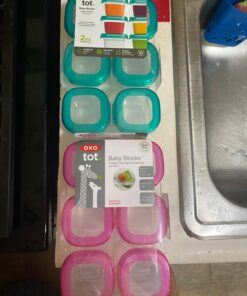 OXO Tot 2 ounce Baby Blocks Food Storage Containers, Pink 30 71q0lIK08L