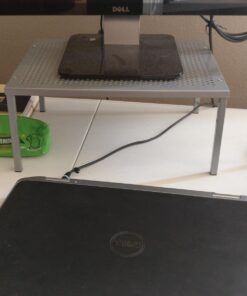 SimpleHouseware Expandable Stackable Kitchen Cabinet and Counter Shelf Organizer, Silver Metal Top 31 71q10e6hTL