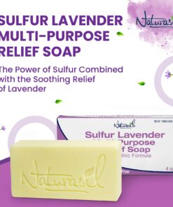 Naturasil 10% Sulfur Lavender Soap Bar Natural Skin Treatment for Acne, Bug Bites, Warts Treatment, Viral Bumps, Nodes & Itching | for Kids & Adults |113 grams 4 Ounce (Pack of 1) 23 71q14b6QZoL