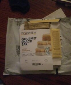WonderSlim Gourmet Protein Snack Bar, Lemon Meringue, 150 Calories,10g Protein, 0g Trans Fat (7ct) 7 Count (Pack of 1) 24 71q1tzkVk8L