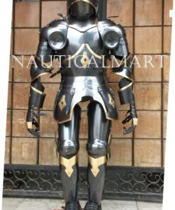 Medieval Full Suit of Armor Wearable Knight Gothic Suit with Horns 15th Century 10 71q2geJMJtL