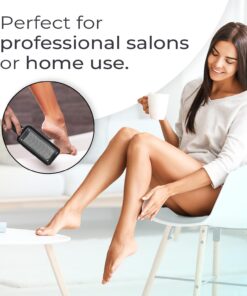 Microplane Colossal Foot File Scraper - The Original Stainless Steel Foot Rasp, Dead Skin/Callus Remover for Feet, Gentle Foot Scrubber, Pedicure Tools for Salon-Quality Foot Care, Black 48 71q31CgWwWL