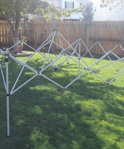 Crown Shades 10x10 Pop up Canopy Outside Canopy, Patented One Push Tent Canopy with Wheeled Carry Bag, Bonus 8 Stakes and 4 Ropes, Blue 65 71q3dJ1v3qL