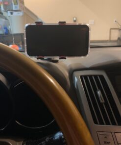 IPOW Upgraded Truck Phone Mount Holder Universal 11 Inches Long Arm Windshield Dashboard Car Mount Cradle with Adjustable X Clamp&Ultra Dashboard Base for Smartphones 24 71q4N7yhFL