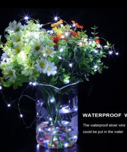 Alternative view of GDEALER 6 Pack Fairy String Lights Christmas Decor 7.2ft 20 Led Starry String Lights Battery Powered Christmas Lights Silver Wire Twinkle Firefly Lights for Party Bedroom Wedding Craft Jar Decorations Cool White