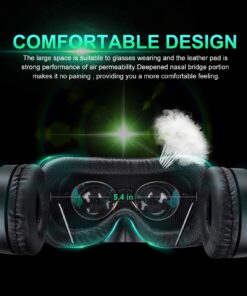 Alternative view of Pansonite Vr Headset with Remote Controller[New Version], 3D Glasses Virtual Reality Headset for VR Games & 3D Movies, Eye Care System for iPhone and Android Smartphones