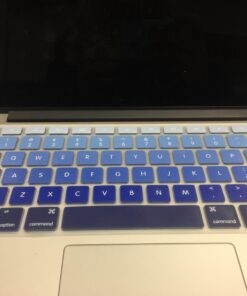 Allinside Blue Ombre Keyboard Cover Skin for MacBook Pro 13" 15" 17" (2015 or Older Version), MacBook Air 13" A1369/A1466, Older iMac Wireless Keyboard MC184LL/B 2010-2017 MacBook Air 13 & 2008-2015 Mac Pro 13/15 Ombre Blue 23 71q6Hm6fv3L