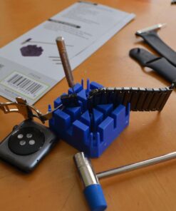 SE JT6218 5-Piece Watch Band Link Remover Kit - Includes Dual Head Hammer, Band Holder, Pin Punches (0.8, 0.9, 1.0mm) for DIY Watch Adjustments and Repairs 31 71q6WwIlITL