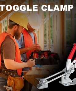 Heavy Duty Toggle Clamp Latch, COOLOGIN 2000lbs Large Capacity Adjustable Latch U Bolt Self-lock Toggle Latch for Tire Carrier,Trailer Latch,Lid Latch,Industrial EquiIpment, Boxcar and More(2 Pack) 10 71q6dxUC5mL