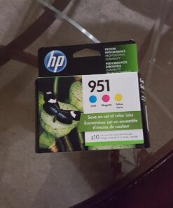 HP 951 Cyan, Magenta, Yellow Ink Cartridges | Works with HP OfficeJet 8600, HP OfficeJet Pro 251dw, 276dw, 8100, 8610, 8620, 8630 Series | Eligible for Instant Ink | CR314FN, Combo 3-Pack 45 71q6nw9doL